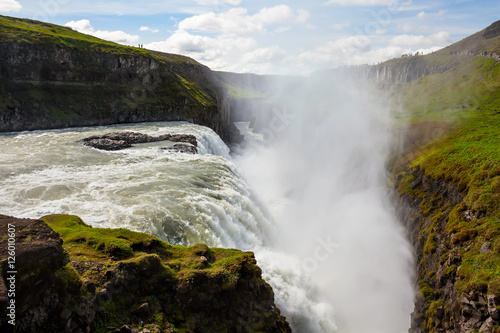 Gullfoss waterfall in Iceland