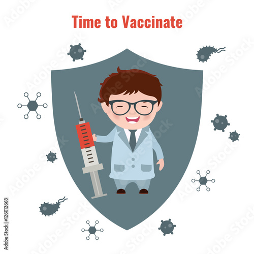 Vaccination concept poster