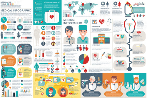 Medical infographic elements
