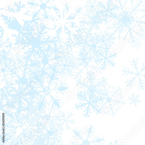 Winter background with snow flakes, vector © wawritto