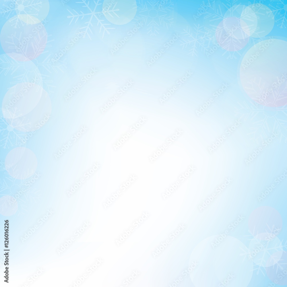 Фотография Winter bokeh background for christmas, vector