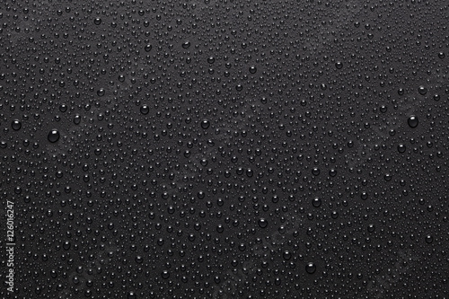 Black background with water drops