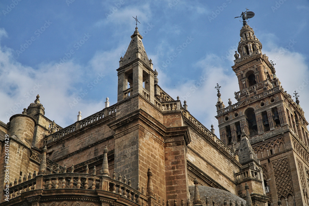 Seville Cathedral in Sevilla, Spain.