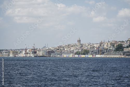 Panorama of Istanbul with sea view in Turkey. © berna_namoglu