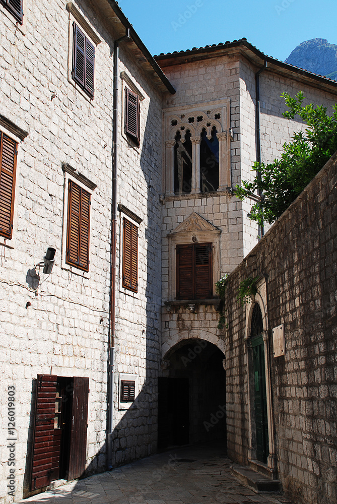 Kotor (Montenegro): typical house in the old town