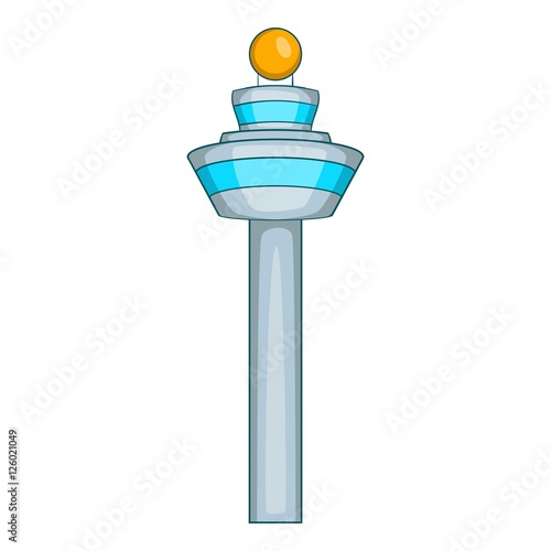 Dispatch tower icon. Cartoon illustration of dispatch tower vector icon for web