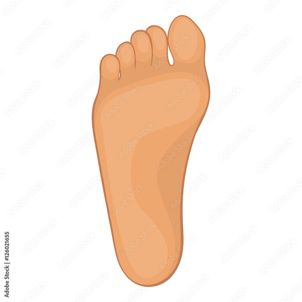 Foot icon. Cartoon illustration of foot vector icon for web design Foot icon. Cartoon illustration of foot vector icon for web design
