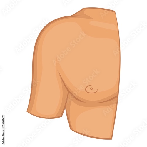 Human shoulder icon. Cartoon illustration of human shoulder vector icon for web design
