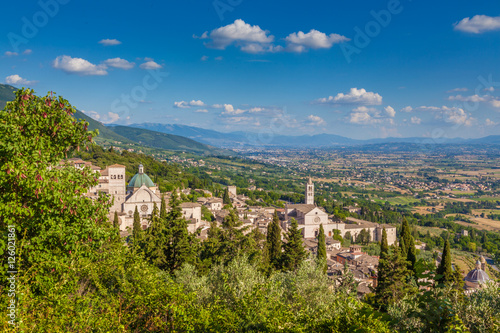 Obraz na płótnie Historic town of Assisi, Umbria, Italy w salonie