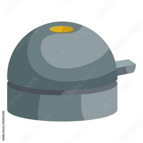 Bicycle bell icon. Isometric illustration of bicycle bell vector icon for web design