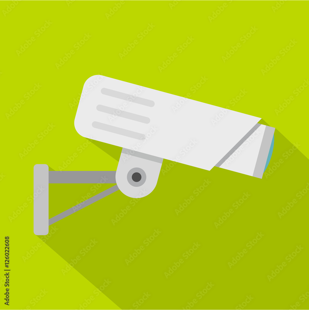 Security camera icon. Flat illustration of security camera vector icon for web Security camera icon. Flat illustration of security camera vector icon for web