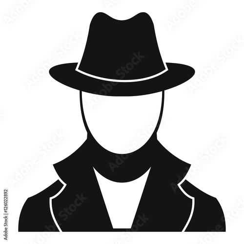 Spy icon. Simple illustration of spy vector icon for web