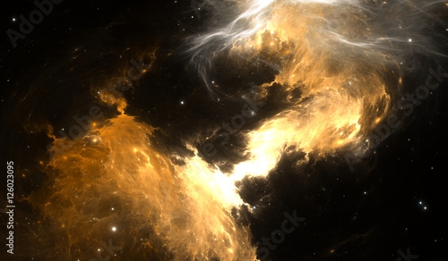 Fototapeta Naklejka Na Ścianę i Meble -  Space background with nebula and stars