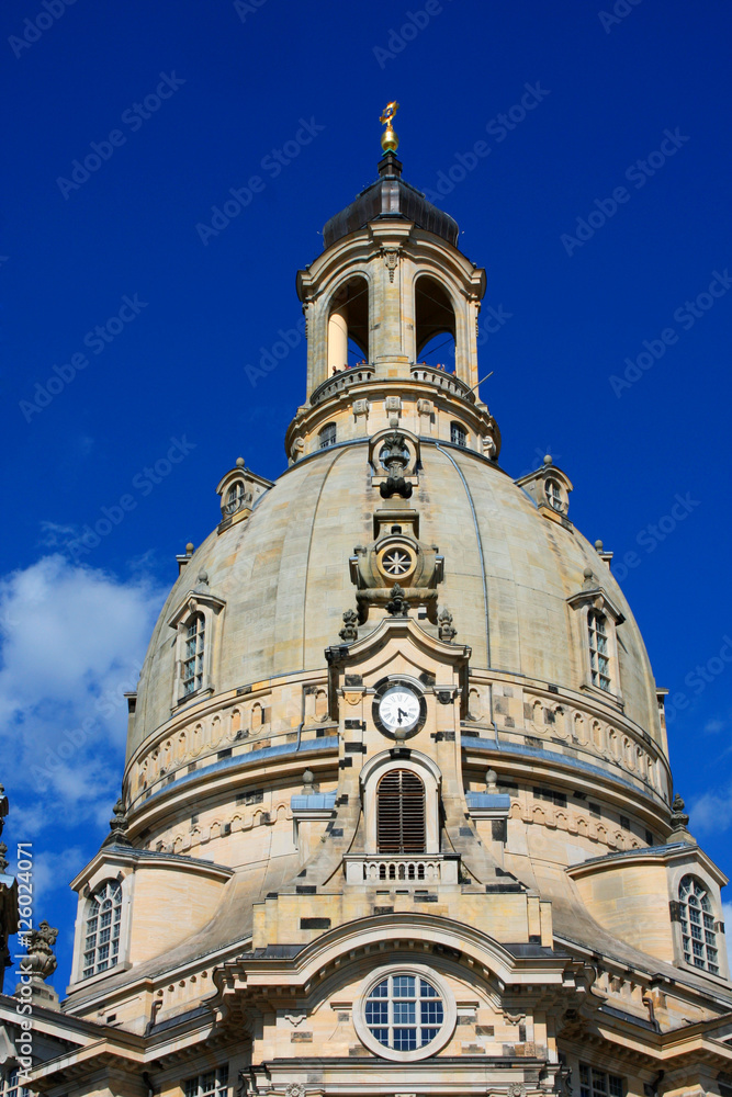 Fototapeta premium Dresden, Germany. Frauenkirche tower in the ancient city.