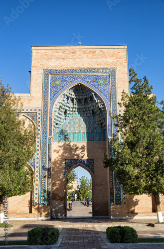 Entrance portal of the complex Guri Amir in Samarkand