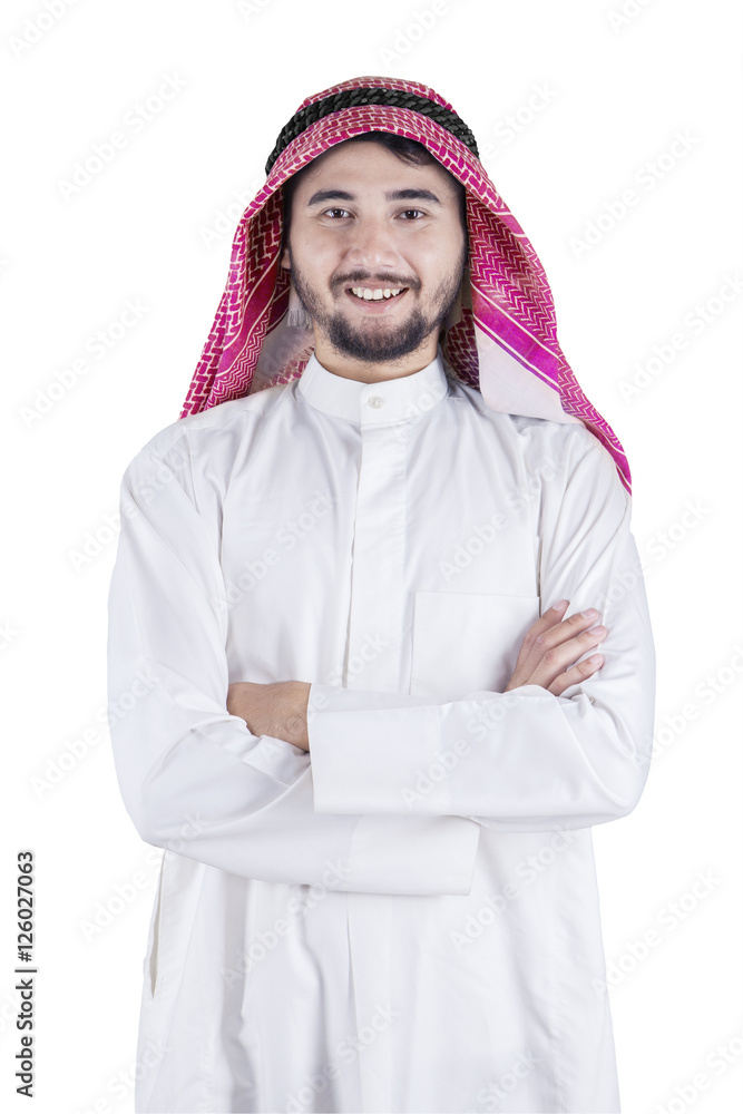 Arabian businessperson with folded arms Arabian businessperson with folded arms