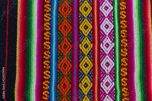 Andean textile in alpaca and sheet wool