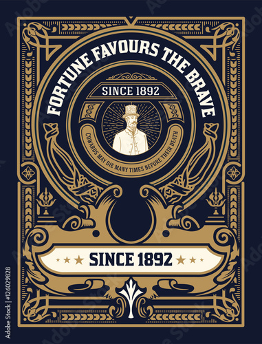 vintage logo template, Hotel, Restaurant, Business or Boutique I