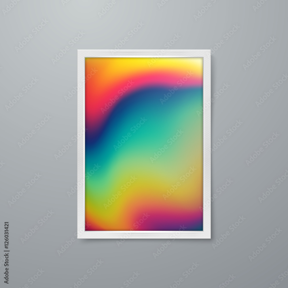 Artistic iridescent poster design