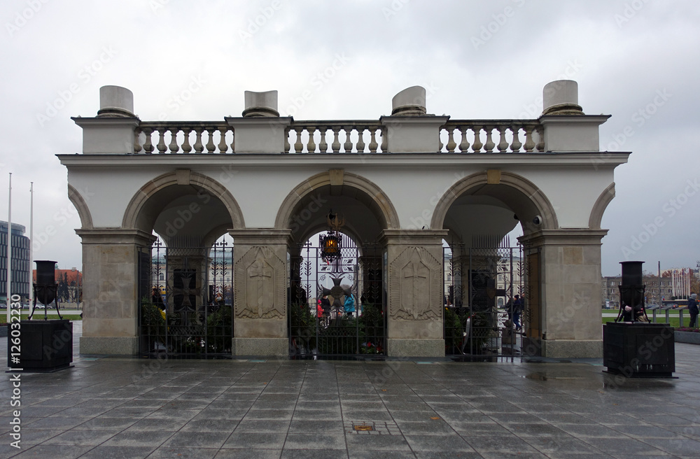 Fototapeta premium Poland, Warsaw, Grób Nieznanego Żołnieża