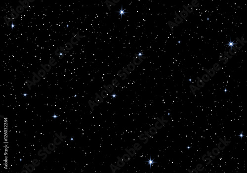 Beautiful stars in the night sky