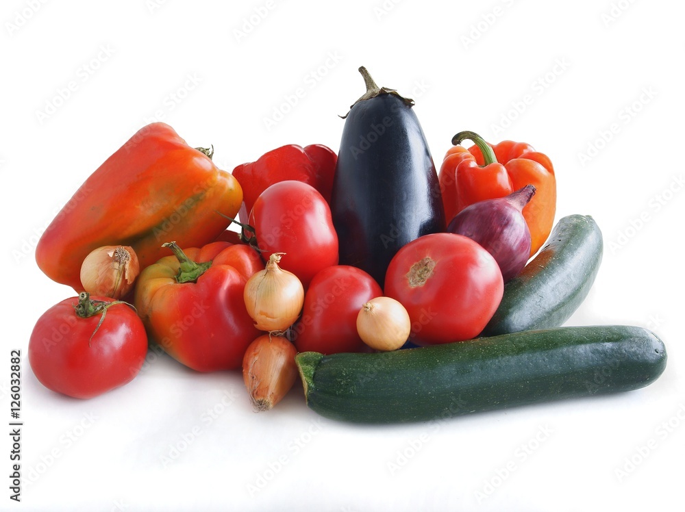 various vegetables for cooking vegetarian goulash