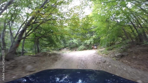 jeep in the mountains go-pro