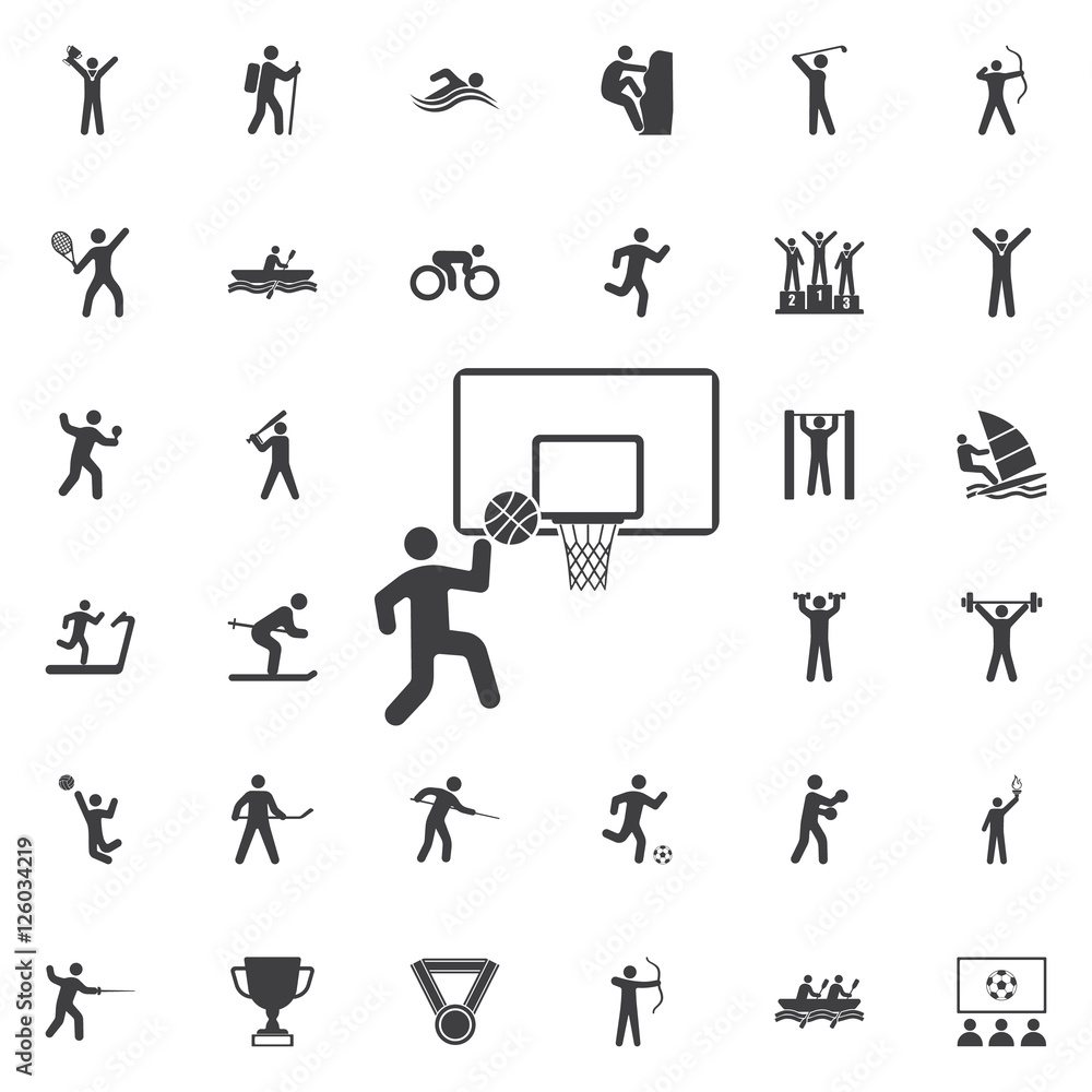 Basketball Player icon vector Basketball Player icon vector