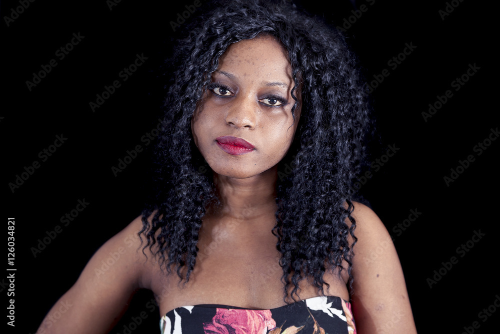portrait of beautiful young african american girl wearing an ele portrait of beautiful young african american girl wearing an ele