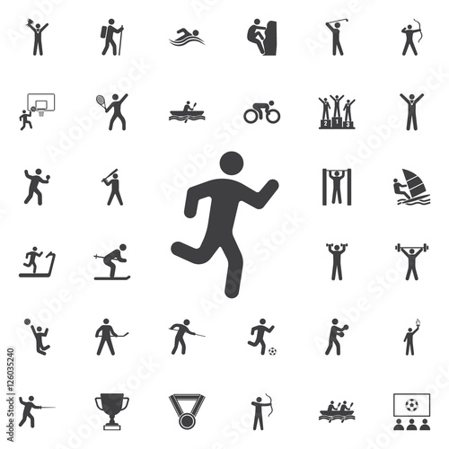 Running man icon