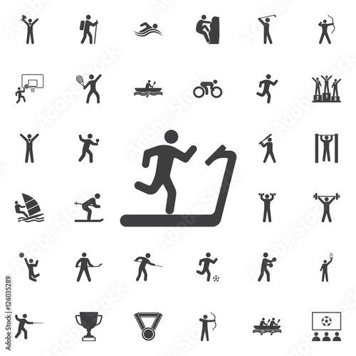 Treadmill Icon.