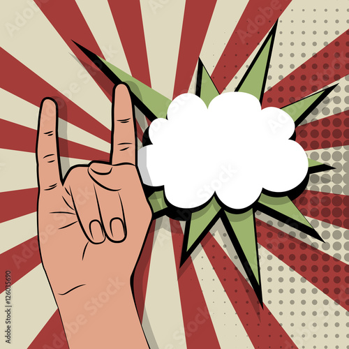 Pop art gestures brutal rock