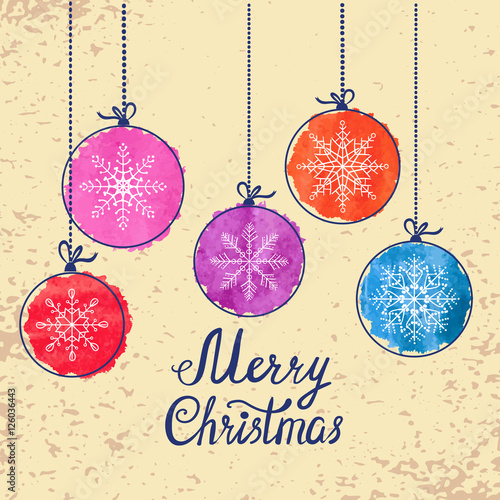 Vintage Christmas card with...