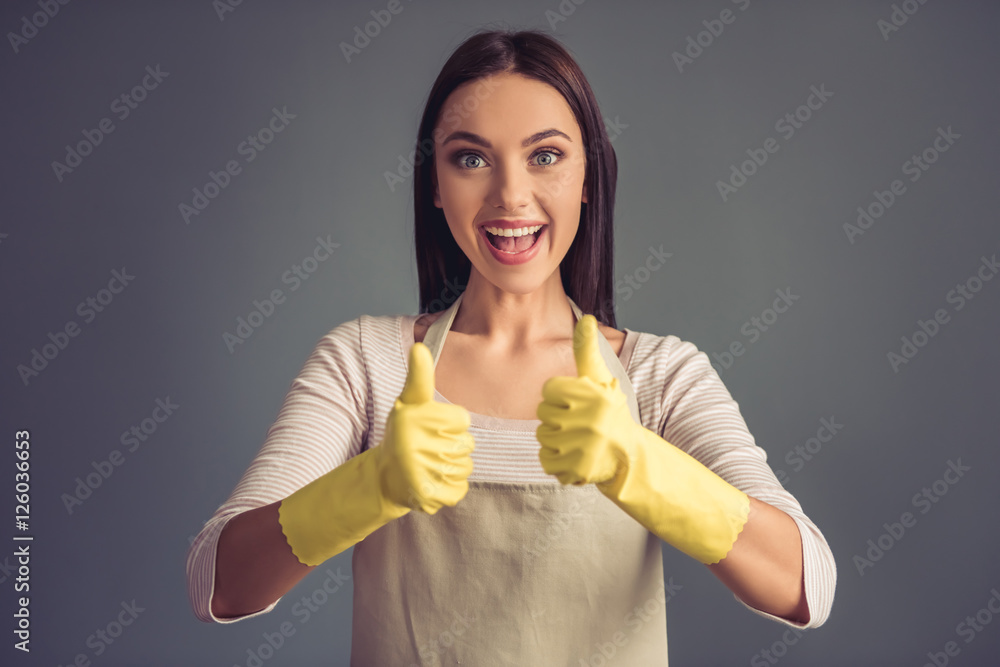 Beautiful young housewife Beautiful young housewife