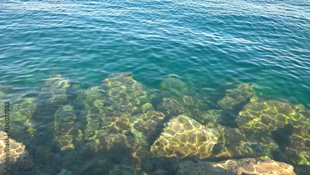 Obraz premium Turquoise water beach to enjoy the summer time