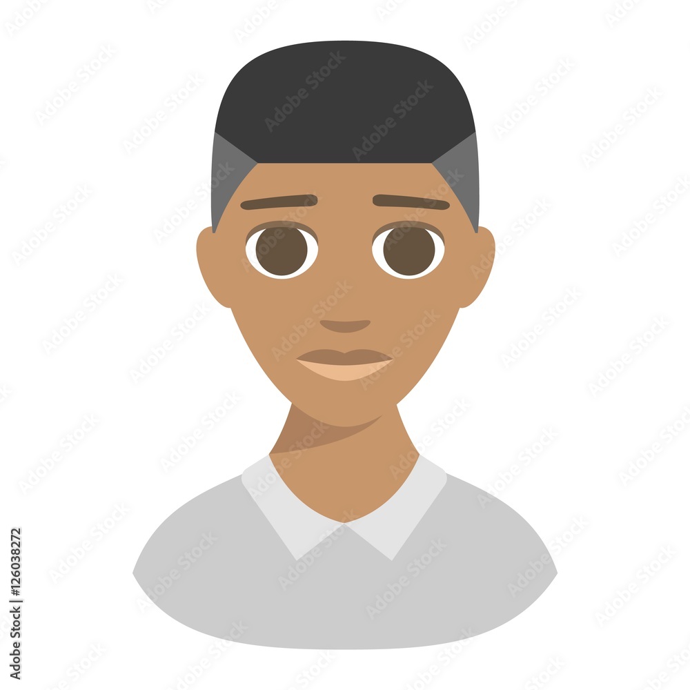 Afro american boy vector illustration. Afro american boy vector illustration.