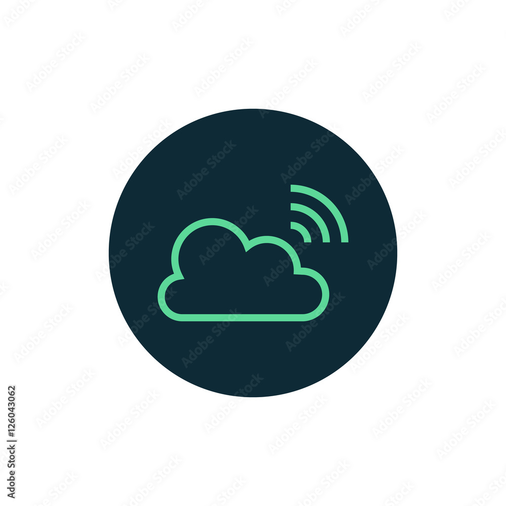Broadcast icon vector, clip art. Live stream cloud computing. Also useful as logo, circle app icon, web UI element, symbol, graphic image, silhouette and illustration. Broadcast icon vector, clip art. Live stream cloud computing. Also useful as logo, circle app icon, web UI element, symbol, graphic image, silhouette and illustration.