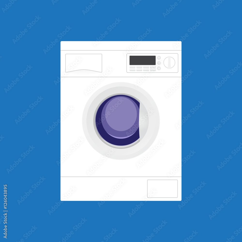 Isolated washing machine icon Isolated washing machine icon