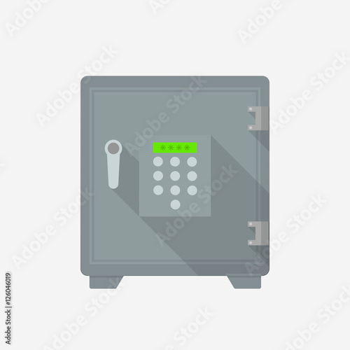 Digital safe vector icon