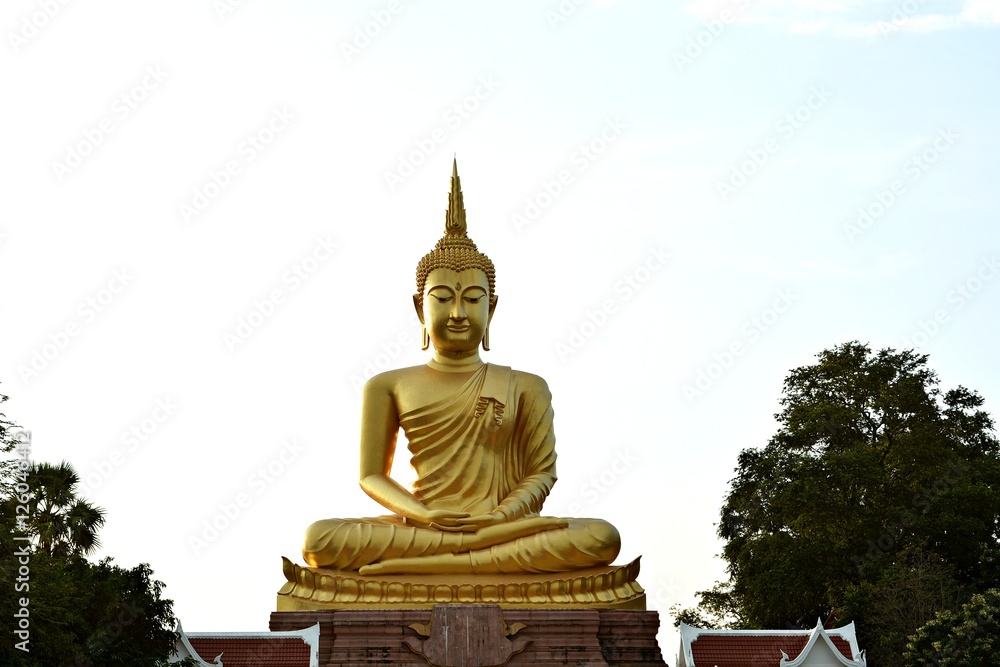 Golden Buddha stands for Buddhist worship . As anchor mind Golden Buddha stands for Buddhist worship . As anchor mind