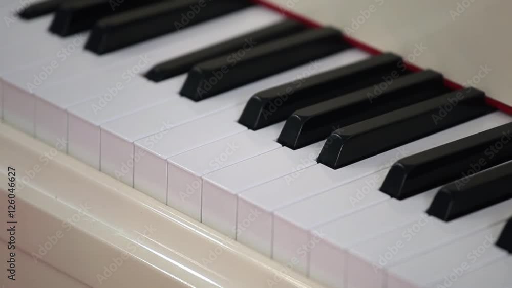Playing piano itself, invisible piano player Playing piano itself, invisible piano player