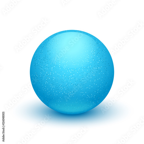 blue ball on white