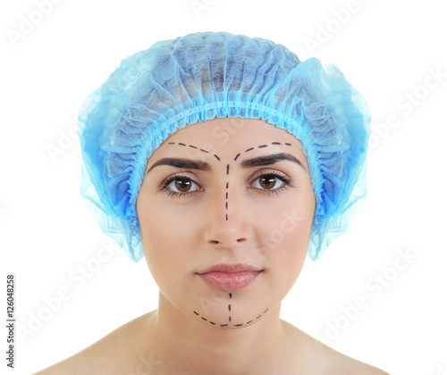 Plastic surgery concept. Po...
