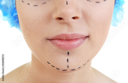 Plastic surgery concept. Po...