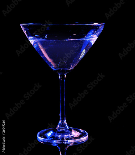 Colorful cocktail on dark background