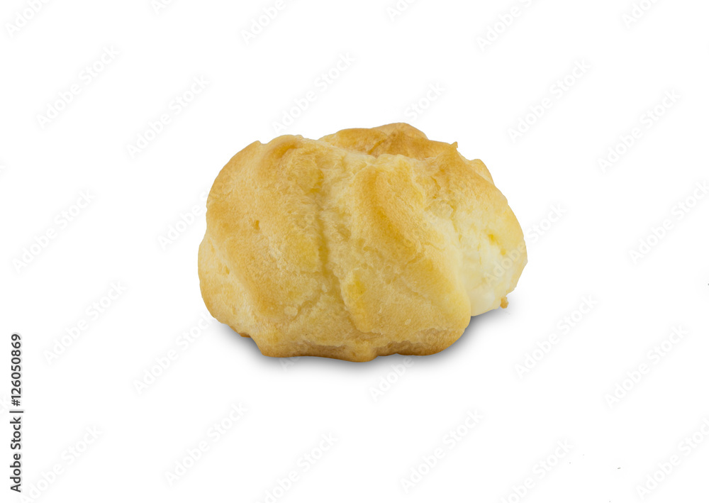 Eclair isolated on white background Eclair isolated on white background