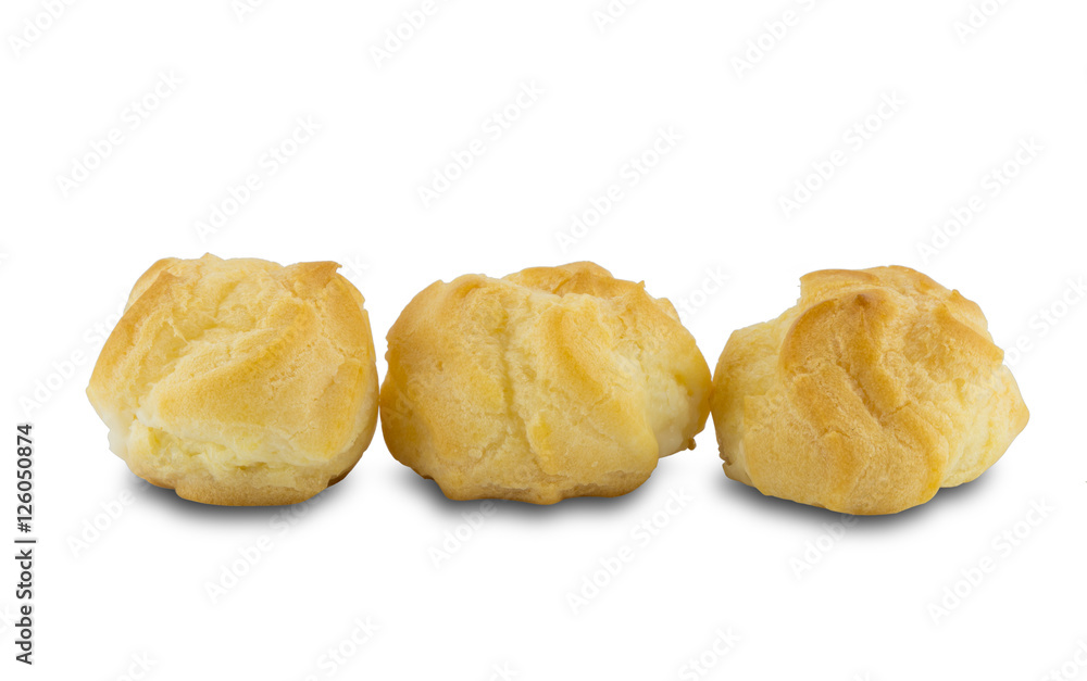 Eclair isolated on white background Eclair isolated on white background