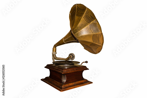 Old gramophone - cut out