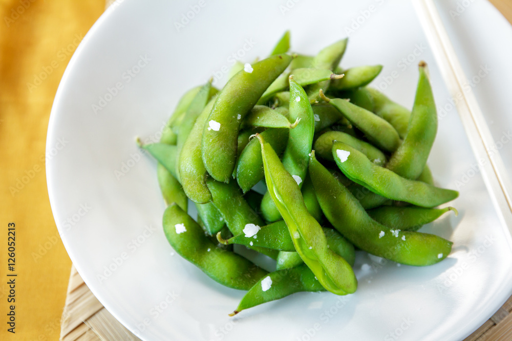 japanese food edamame nibbles, boiled green soy beans japanese food edamame nibbles, boiled green soy beans