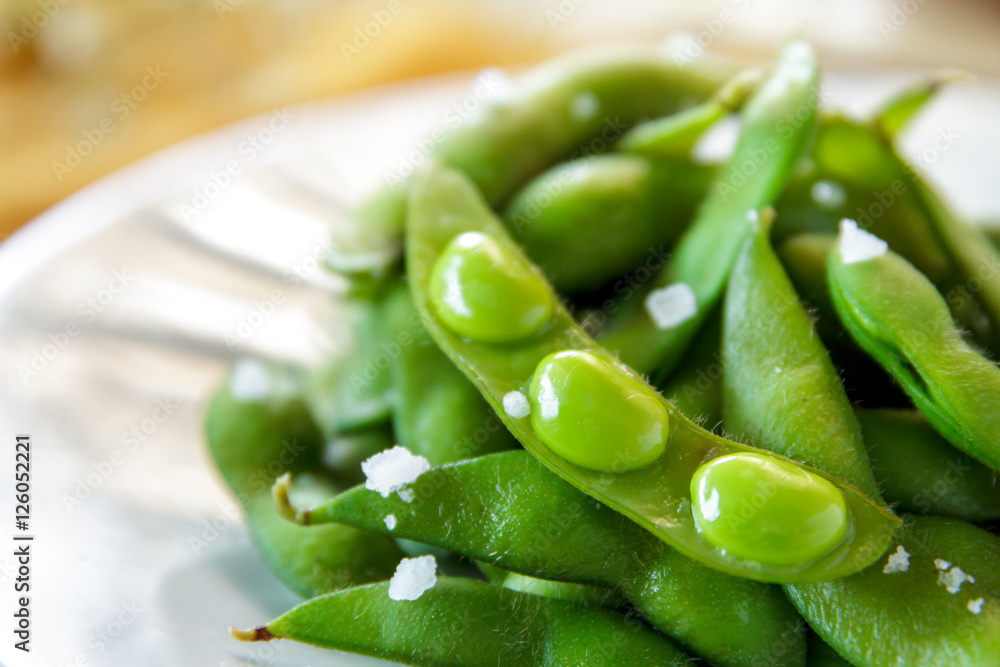 japanese food edamame nibbles, boiled green soy beans japanese food edamame nibbles, boiled green soy beans